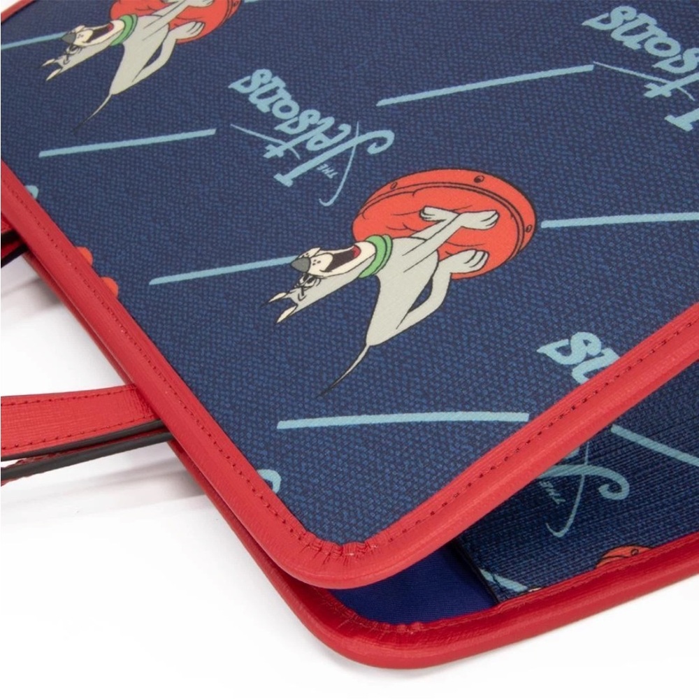 Gucci Red and Blue Jetsons Print Briefcase - Picture 5 of 16